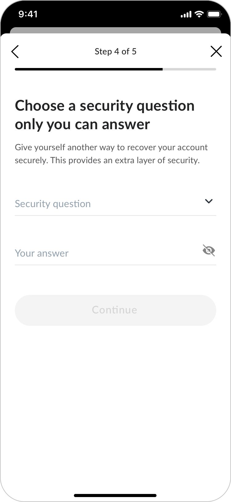 Security question